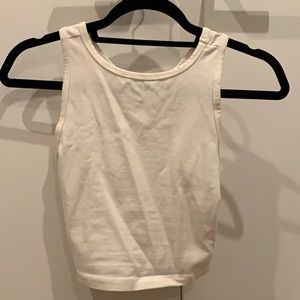 Billie the label Emily crop tank in white